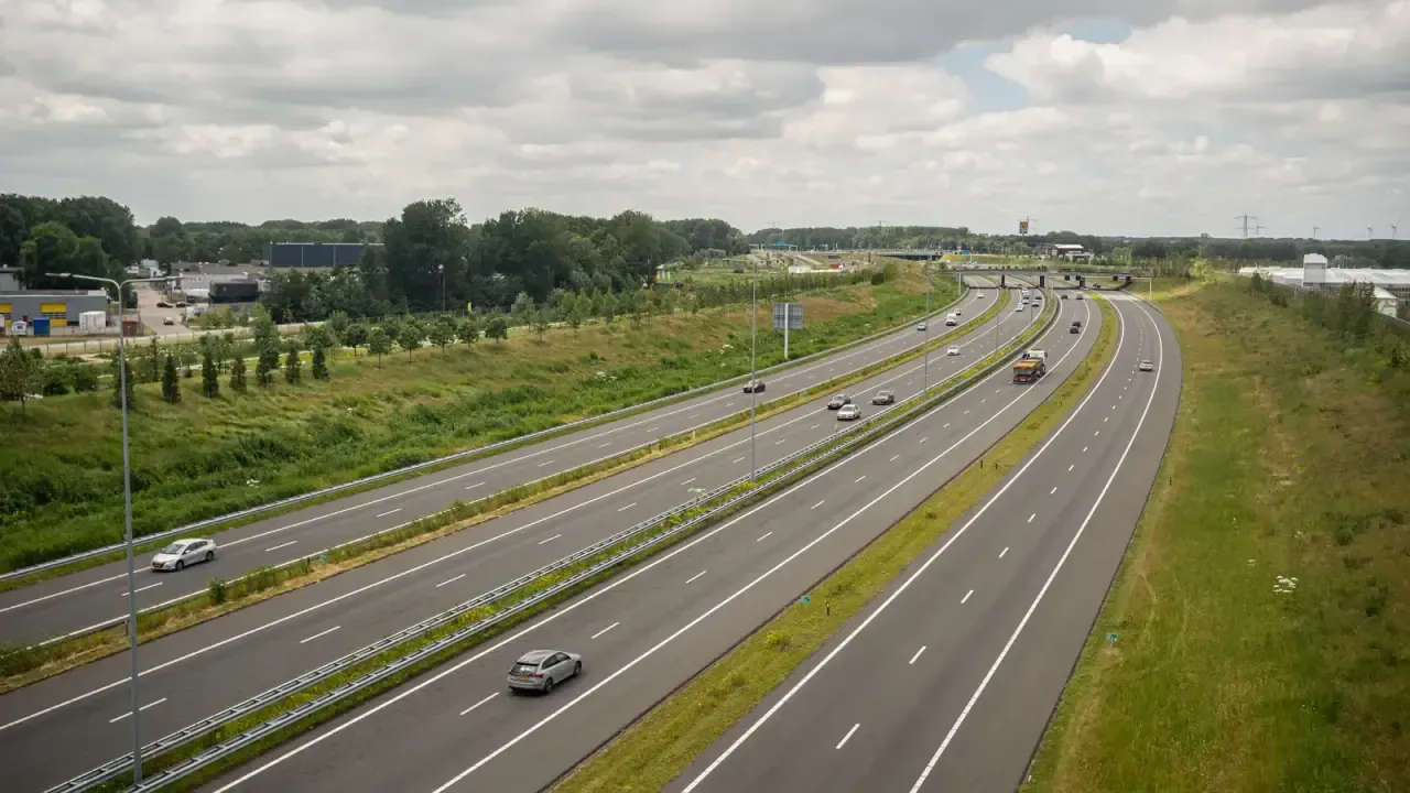 European motorway network for vignette route planning